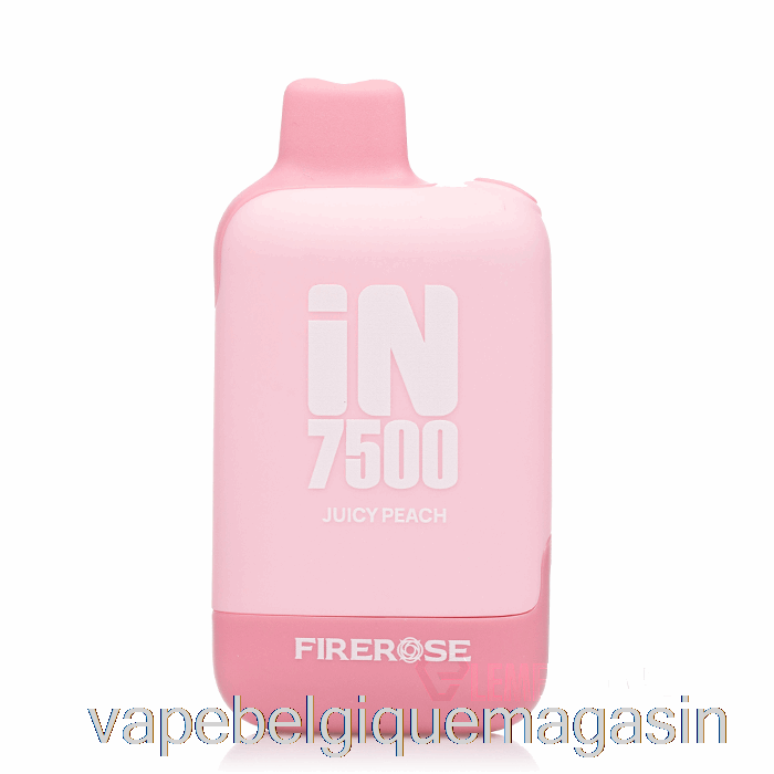 Vape Juice Firerose En 7500 Pêche Juteuse Jetable